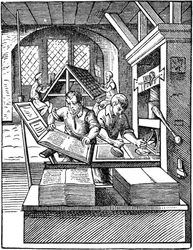 Printers Workshop, 1568.