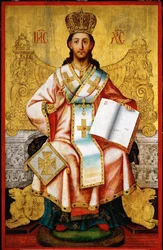 Kristus valtaistuimella (puu)