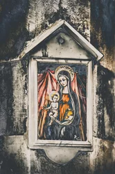 Äiti ja lapsi, sarjasta Maria ja Jeesus Savonnassa, 2015 (valokuva).