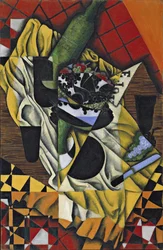 ""Rypäleet ja viini"" Juan Grisin (1887-1927) maalaus 1913 Museum of Modern Art, New York