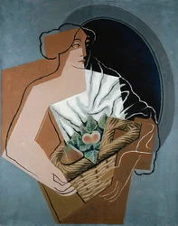 nainen koriin; Nainen korin kanssa, 1927