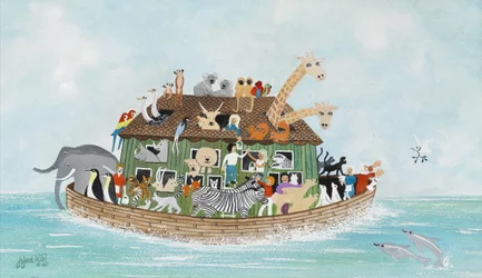 Nooan arkki, 2009 (Guassi paperilla)