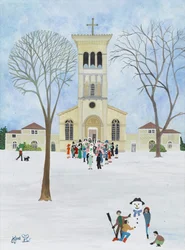 Pyhän Rafaelin kirkko, Kingston, 2009 (guassi paperilla)