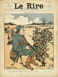 Abel Faivren (1867-1945) kuvitus Le Liren kanteen, 25.12.09 - Hämmennys - Maaseutu, vapaa-aika, Metsästysmetsästäjä