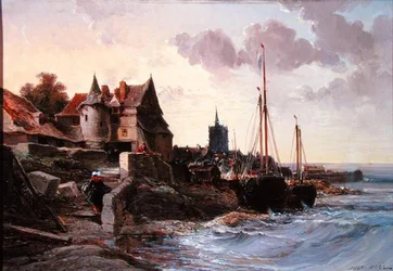 Souvenir de Douarnenez (öljy kankaalle)