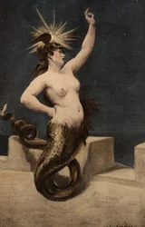 Melusine-maksu. Pantagruel. Kuvitus: Jules Garnier. Teoksessa "Rabelais ja Jules Garnierin teokset".