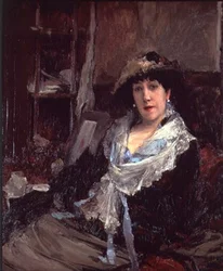 Madame Jeanne Samaryn muotokuva (öljy kankaalle)