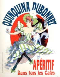 Mainos Quinquina Dubonnet -aperitiiville