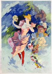 Komedia-allegoria, 1800-luvun loppu (kuva)