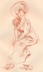 Piirustus Sanguine, c1900 1903-1904