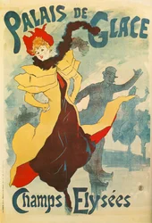 Jules Cheret: Jääpalatsi - Champs Elysees ... (litografia)