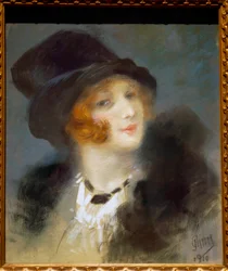 Pariisilainen. Jules Cheretin maalaus (1836 - 1932)
