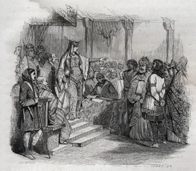 Ermengarde de Hesbaye (778-818) (Hermengarde of Hesbaye) tuomitsi Bernard d