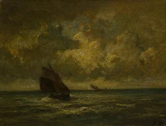 Kaksi venettä myrskyssä, 187075.