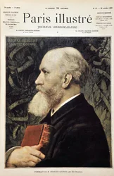 Charles Gounodin muotokuva (Mozartin Don Giovannin (Don Juan) partituurilla) Elie Delaunayn muotokuvan perusteella. Kaiverrus vuodelta 1887 "" Paris-Illustrous Journal -viikkolehdessä"".
