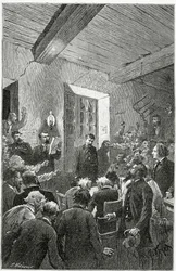 Vakooja Hubert - kuvitus teoksesta Things seen, 19th Century (bw-kaiverrus)