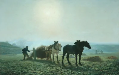 Hevoset pellolla, 1873