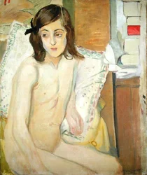 Nude Young Girl (öljy kankaalle)