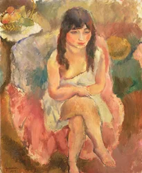 Istuva hahmo, 1914