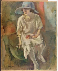 Nainen hatussa, noin 1920
