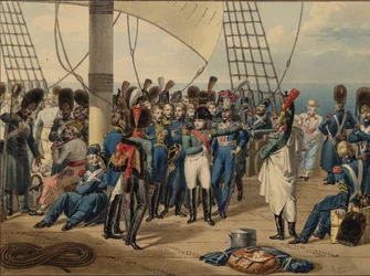 Napoleon palaa Elban saarelta, 1815
