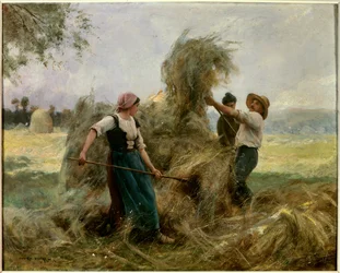 Heinää. Julien Dupren (1851-1910) maalaus