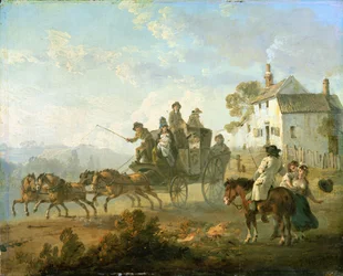 Lavavalmentaja maatiellä, 1792