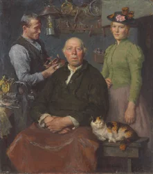 The Smithy, n. 1910 (öljy kankaalle)