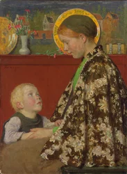 Nuori äiti, n. 1892-1895 (öljy kankaalle)