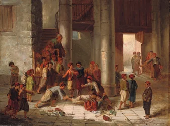 Pahuus koulun pihalla