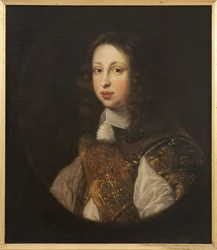Prinssi perillinen Johann Georg von Schleswig Holstein Gottorp - Holstein-Gottorpin valtaistuimen perillisen Johann Georgin (1638-1655) muotokuva Ovens, Jurgen (Jurriaen) (1623-1678). Öljy kankaalle. Mitat: 68x59 cm. Tukholman kansallismuseo