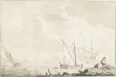 Sotalaiva rannalla