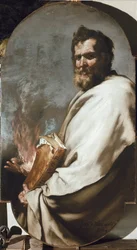 Elia tai Elias profeetta - Profeetta Elia. Riberan Jose (Joseph) maalaus, Spagnoletto (1591-1652)
