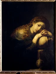 Katuva Madeleine. Jose de Riberan maalaus dit il Spagnoletto "" espanjalainen "" (1591-1652)