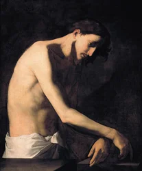 Kristuksen liputus par Ribera, Jose, de (1591-1652). Öljy kankaalle, koko: 99x81, n. 1620, Galleria Sabauda, Torino