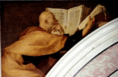 Profeetta Joelin maalaus Jusepe de Ribera dit lo Spagnoletto (1591-1652) 1638-1643 Mitat 265x235 cm Napoli, Certosa di San Martino