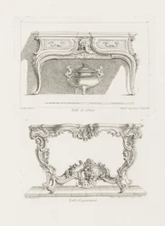 Table de Cabinet., 6. levy (Pöytätutkimus), Oeuvre- teoksen pl. 47.