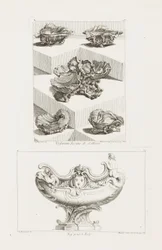 Differents Desseins de Sallieres (erilaisia suola -astioita), pl. 63 Oeuvre de Juste-Aurelessa