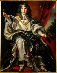 Ranskan kuningas Ludvig XIV kruunajaisissaan