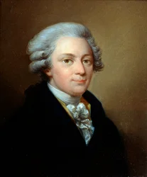 "Säveltäjä Wolfgang Amadeus Mozartin muotokuva", 1756-1791, c1783