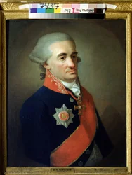 Portrait du poete et ecrivaine ruse Mikhail M. Heraskov (Mihail Matveevich Heraskov