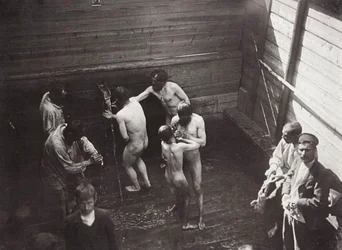 Pyhä lähde Sarovin luostarissa Venäjällä, 1903