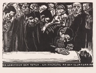 Muistolehti Karl Liebknechtille, 1920.