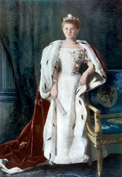 Alankomaiden kuningatar Wilhelmina, 1900-luvun alku.
