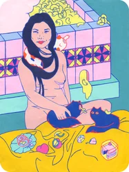 Mac Bath, 2019 (akryyli puuvillalla)