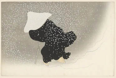Pyörteilevä lumi, 1909 (puupainatus)