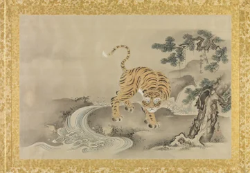 Album of Copies of Chinese Paintings, albumin lehti, (muste ja väri silkille)