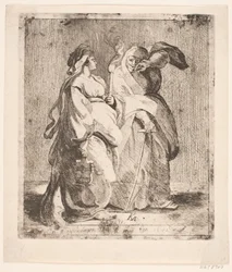 Judith palvelijansa kanssa
