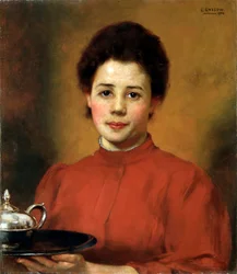 "Nainen punaisessa", 1904