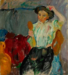 Tanskan kieli: Lady with Hand Mirror Lady with Hand Mirror
